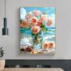 5d DIY Diamond Painting Cross Stitch Rose Vase Diamond Embroidery Mosaic Starfish Shell Full Round Drill Home Decor