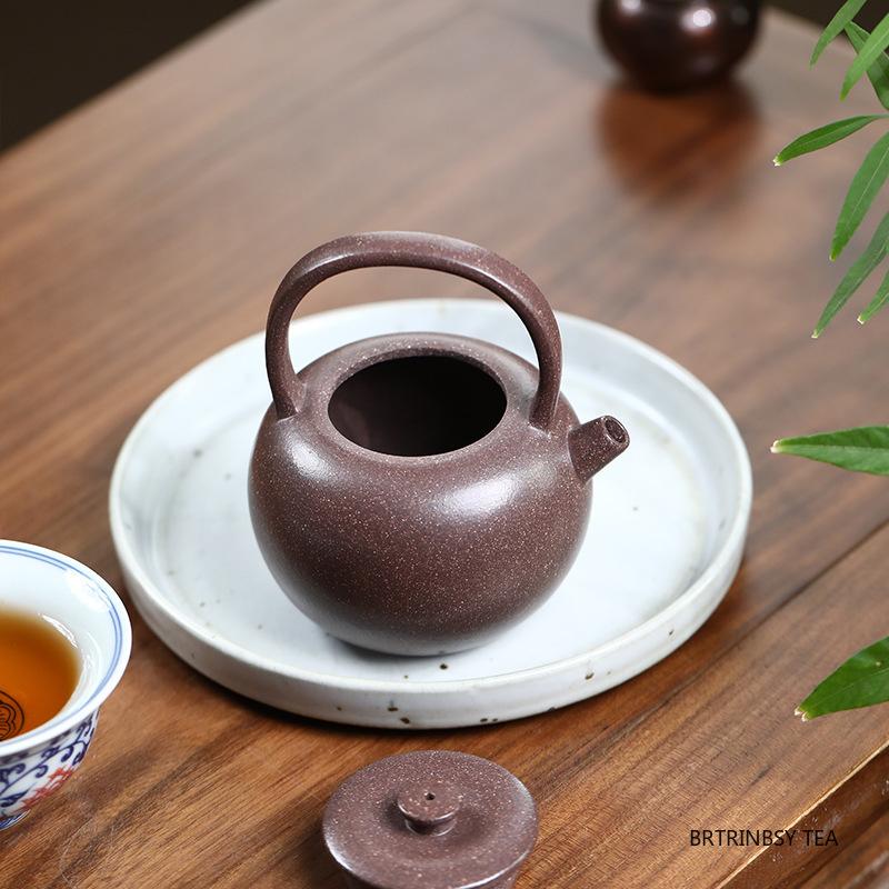 190ml Chinese Yixing Purple Clay Teapot Retro Household Handmade Tea Pot Beauty Tea Infuser Kettle Raw Ore Zisha Tea Set Teaware