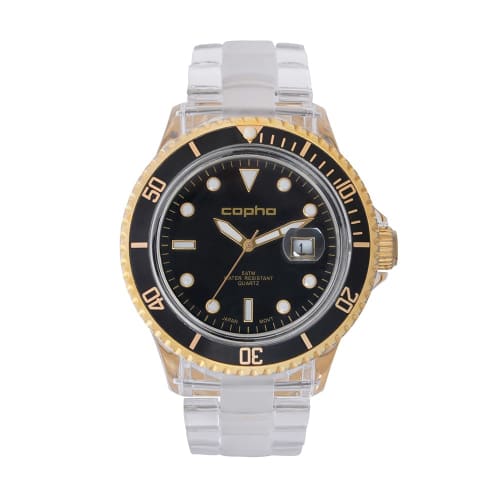 COPHA BRX Men's Watch, Limited Edition, Diver's Design, Date Calendar, Lightweight, Durable, Highly Readable, Analog Quartz Movement, Officially Impor