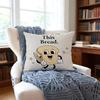 CreativeIdea Toast Cushion Cover Anti-Dust Mite Short Plush Pillowcase - Invisible Zipper Silky Soft Sofa Cushion Cover
