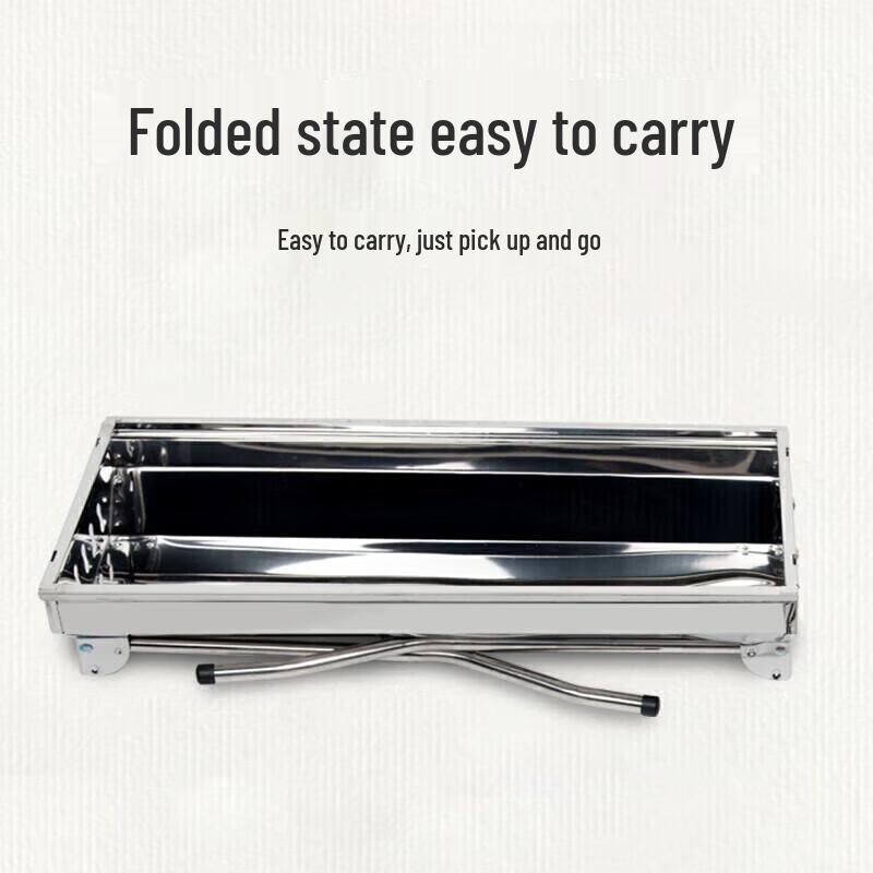 Přenosný skládací nerezový gril