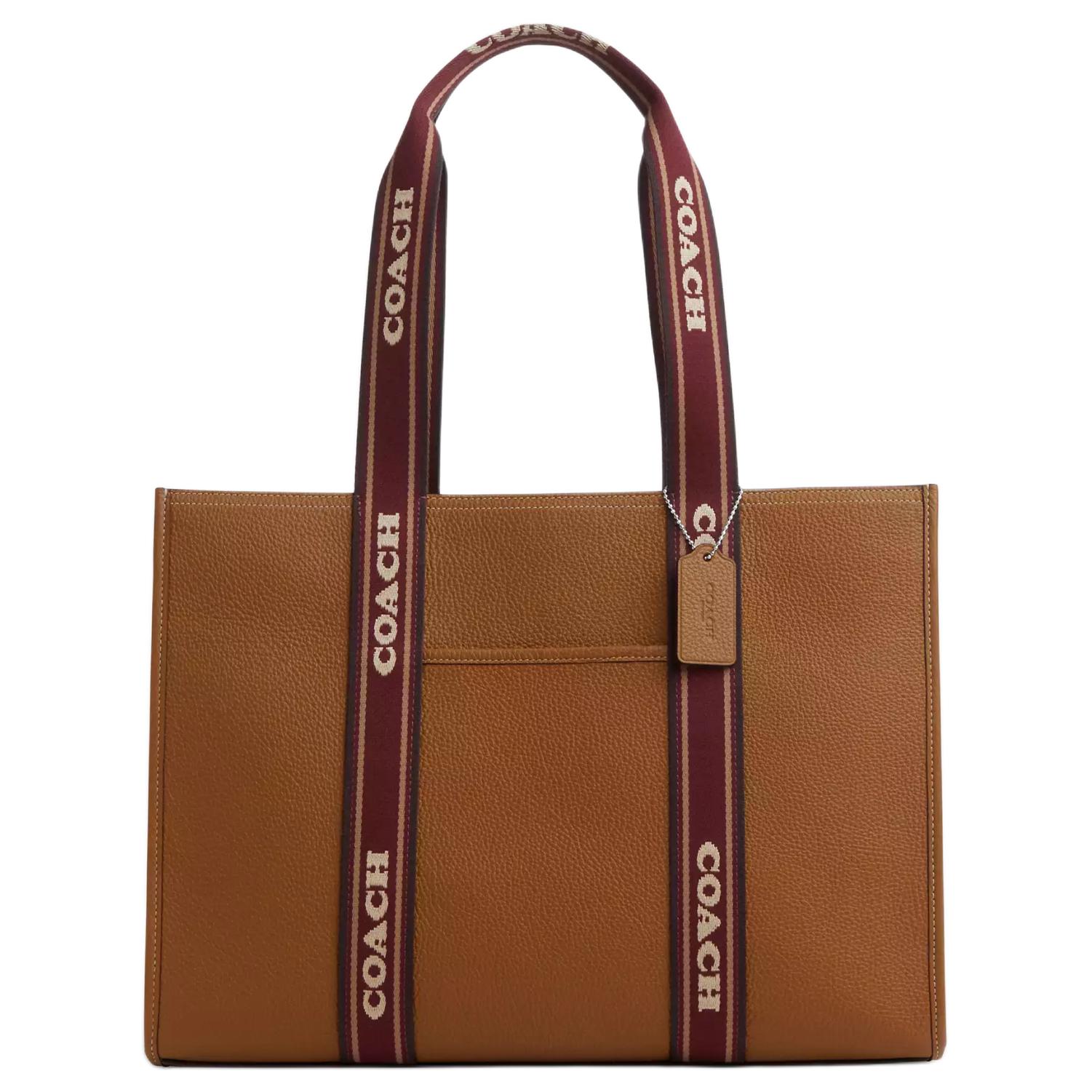

Coach Smith 31 Letter Logo Refined Pebble Leather Tote Bag Women tote Silver Multicolor CU996-SVQUN Basic Set (Bag+Dust Bag)