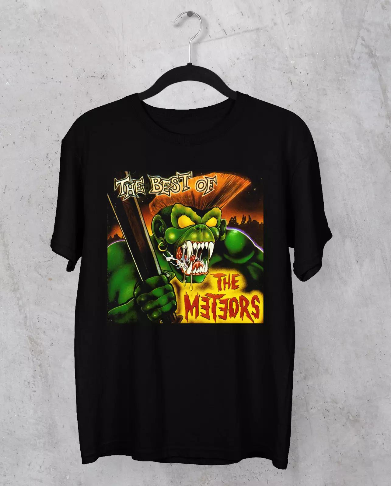 

the best of The Meteors band T-shirt black Tee All sizes S to 5Xl 2F184 L