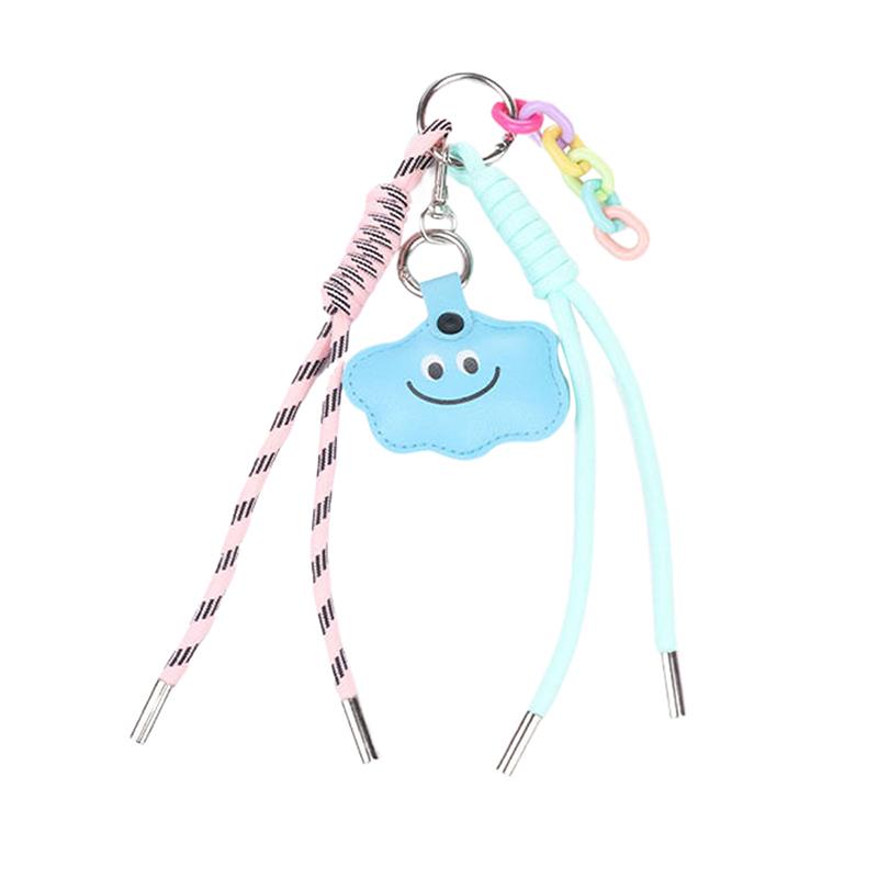 

Брелоки ручной работы Сделай сам Подвески для сумок Улыбающиеся лица Плетеные веревки Милые аксессуары Плетеные веревки Украшения A1