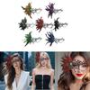 Seductive Style Half-Face  Lace  Mask Feathers Design Masquerade Mask  Makeup Festival