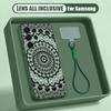 Mandala Flower Pattern Case For Samsung S26 Ultra S25 FE S24 S24 Plus A57 A37 A17 A56 A36 A16 A55 A35 A15 A54 5G Hybrid Magnetic Matte Cover
