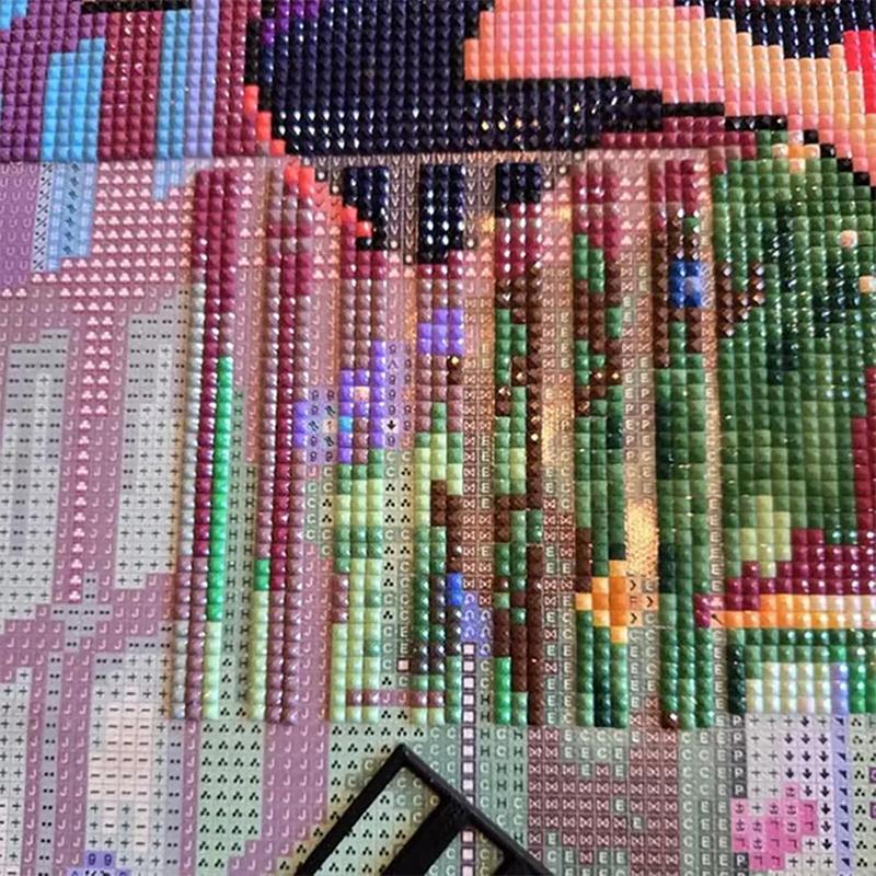 Rigla Pentru Artă Diamant 3D Imprimată Kit de Ghidare pentru Pictură Diamant DIY Instrument de Aliniere Diamant Distribuie Uniform Texturat Anti-Alunecare