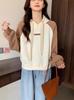 Women's Retro Embroidered Letter Hoodie: Chic, Loose-Fit, Versatile Top for Spring/Autumn