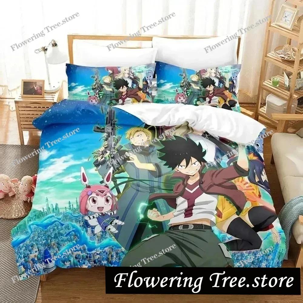 3D Print Anime Edens Zero Bedding Set Duvet Cover Bed Set Quilt Cover Pillowcase Comforter King Queen Size Boys Adult Bedding S