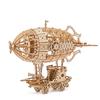 3D Wooden Airship Puzzle - Creative DIY Building Blocks for Kids