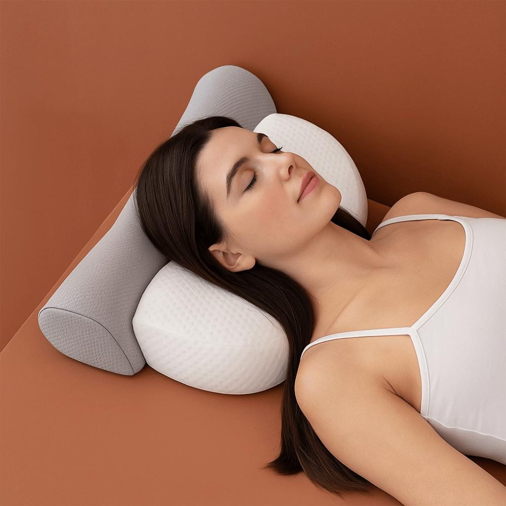 Slow Rebound Spine Traction Pillow Adjustable Neck Support Pillow Cervical Neck Pillow  Office