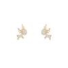 S925 Silver Zircon Deer Earrings - Cute, Versatile, and Stylish Trendy Jewelry