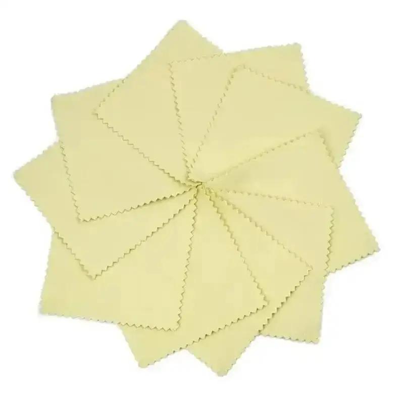 10PCS Smooth Lint Free Glasses Lens Cleaning Cloth Jewelry Gold As Silver Polishing Sheets Home Glass Traceless Clean Products
