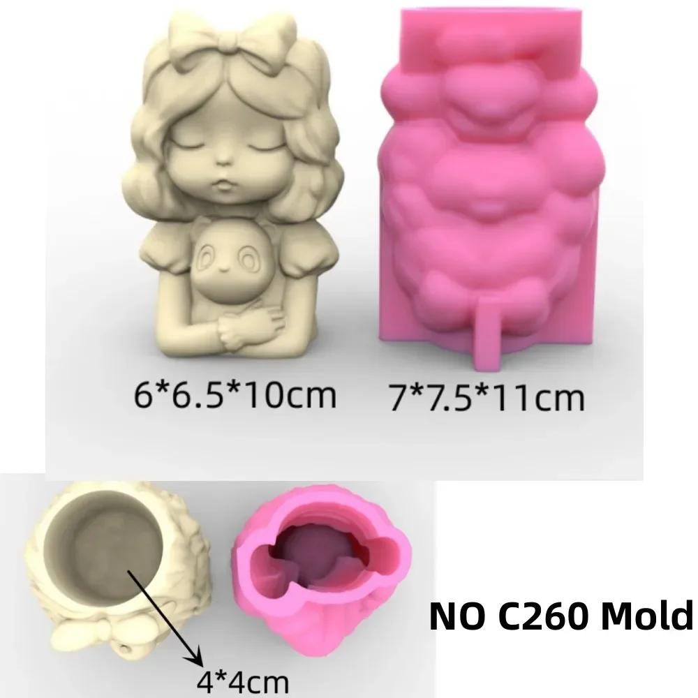 Сделай сам Цветок Розы Цветочный венок Цветочный горшок Эпоксидная смола Силиконовая форма Цветочный венок Богиня Девушка Ваза Бетон Гипс Силиконовая форма