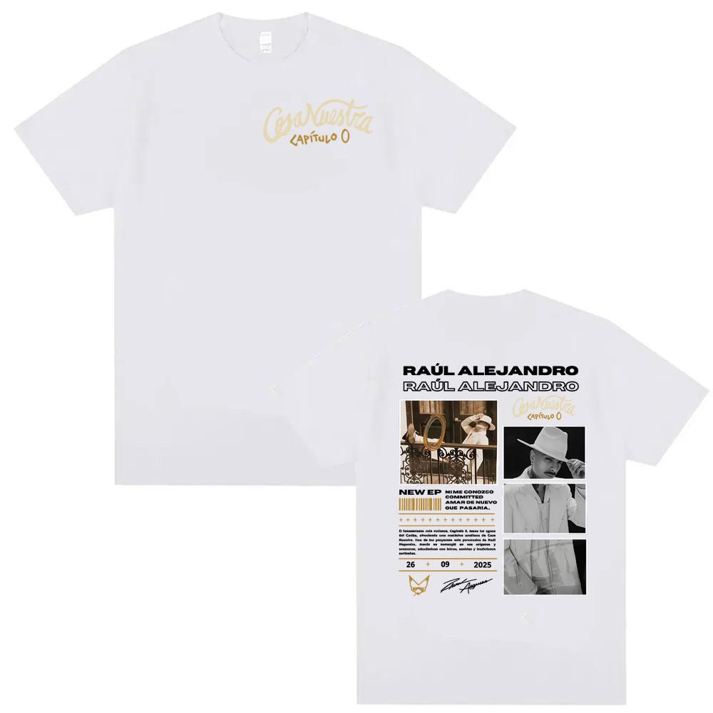 Rauw Alejandro Cosa Nuestra World Tour Tshirts Unisexs Clothing High Quality Retro Hot Sale Tshirt Unisex Cotton T Shirt Streetwear