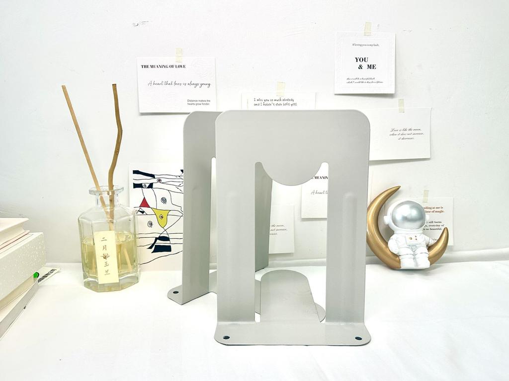 Steel Bookends: Thick, Stable, Large Book Clips for Library Use