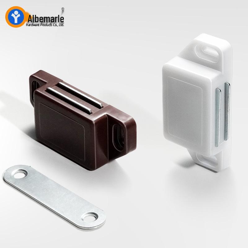 Plastic Magnetic Door Catch for Cabinets/Wardrobes - Strong Magnetic Latch for Doors/Shelves