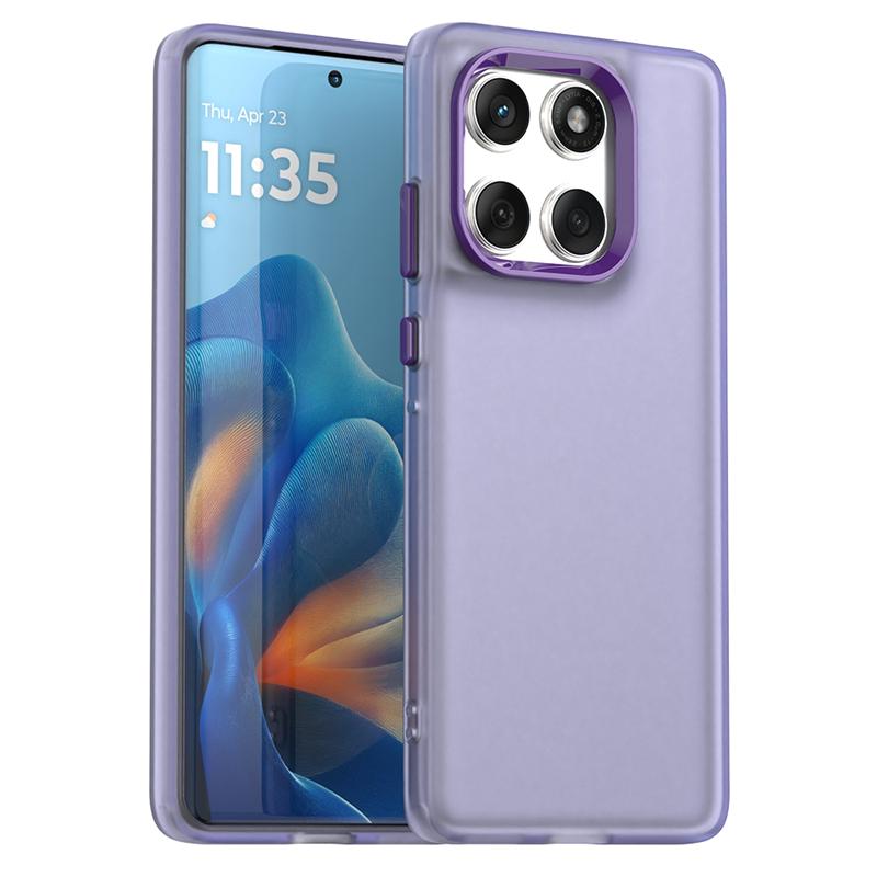 Anti-Drop Candy Color Case For Motorola Edge 60 Matte PC Transparent Back Case Moto Edge 60 Fusion Cover For Moto Edge 60 Case