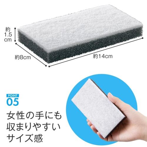 Comolife Cleaning Rubber Sponge (3-Pack) - Rubber Sponge for Bath Cleaning, Water Only, No Detergent Required, Removes Limescale, Mold, and Dirt, Made