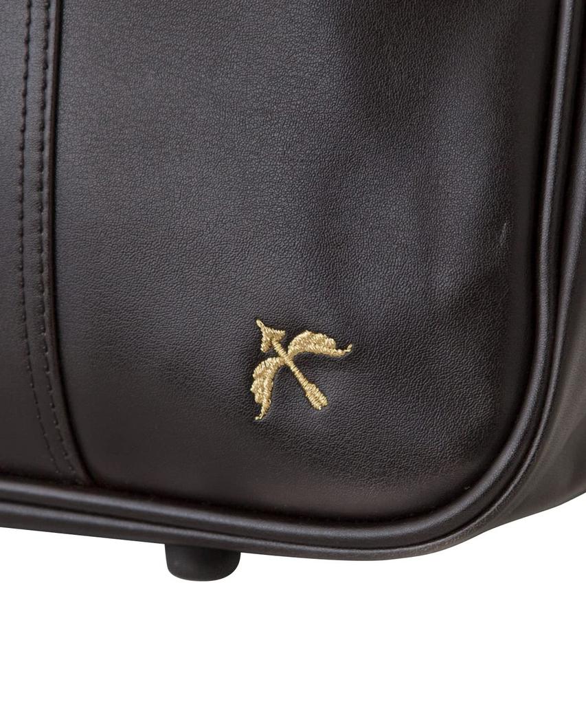 Faux Leather School Bag Brown x Gold 13L [Konomi] ARCB-2011