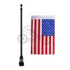 Harley Gold Wing Rear Luggage Rack with American Flag & Flagpole for XL883 Big Glide & Road King