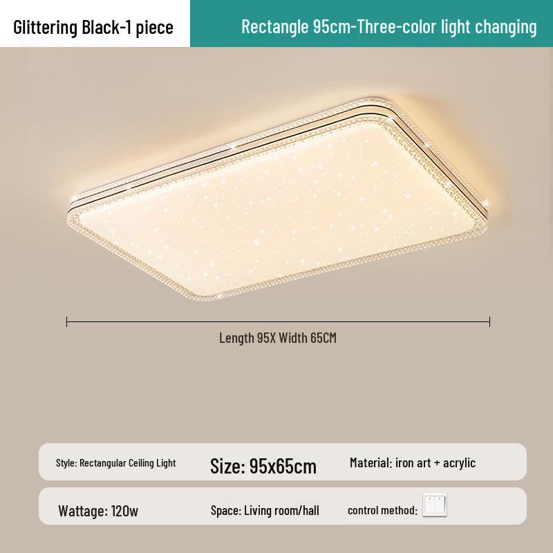 High Brightness Living Room Ceiling Light – Luxury Full Spectrum Eye Protection for Home Decor