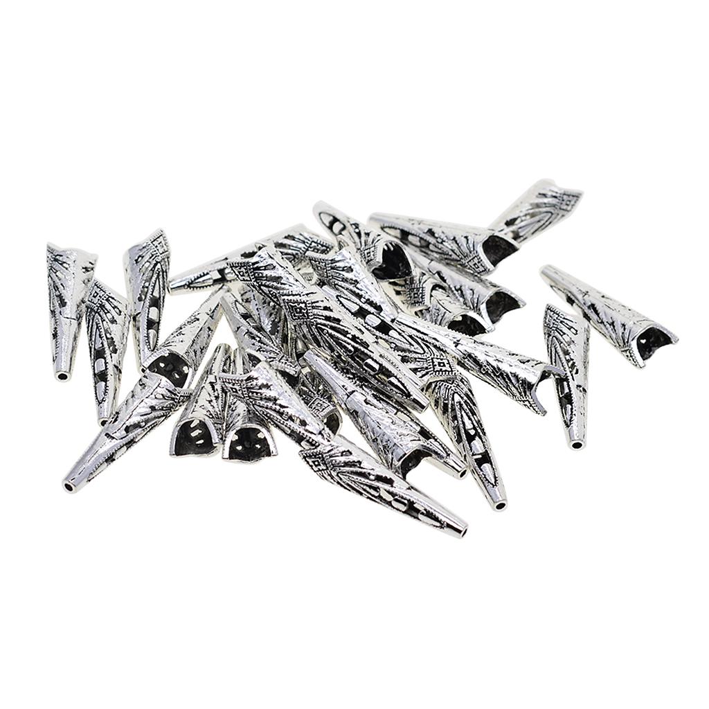 30 stk Horn Dusk Caps Bead End Cap Charm Smykker Funn Håndverk Ornamenter