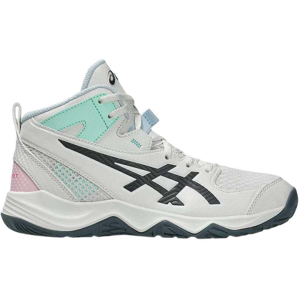 Asics Dunkshot Mb 10 Comfortable Versatile Mid-Top Kids Basketball Shoes Kids Basketball Shoes Cool-Mist-Gray 1064A019-105