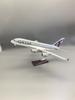 New 1:160 Scale Model Qatar A380 Airways Resin Openable Cabin Door Airplane With Light Landing Gear Collection Display Fans