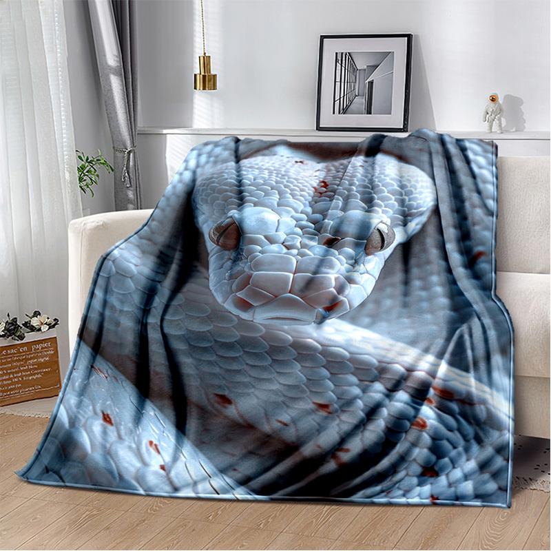 Gothic Snake Serpent Python Viper Blankets Soft Throw Blanket for Home Bedroom Bed Sofa Picnic Travel Office Cover Kids Gift