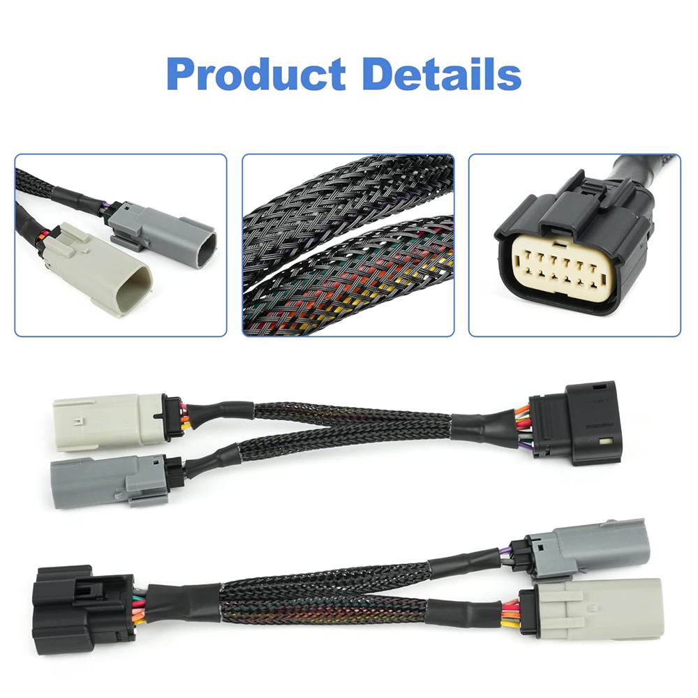 Pair Halogen To Led Taillight Upgrade Harness For Ford F-150 2024-2025