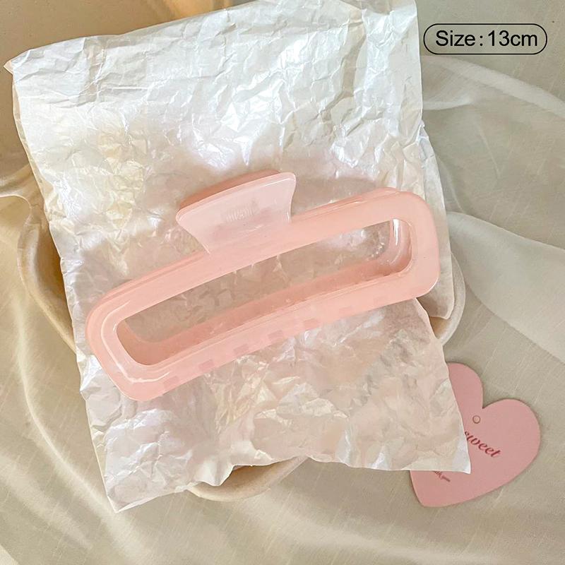 Jelly Pink Large Hair Claw For Women Elegant Acrylic Hairpins Hair Clip Headwear Girls Hair Accessories Gifts