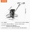 Power Walk-Behind Cement Trowel 38” 6HP Gas-Powered with Float Pan Blade