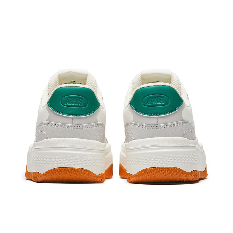 Anta Street Fun 2 Comfortable Versatile Non-Slip Wear-Resistant Low-Top Skate Shoes Women sneaker Gray White 922448077-2