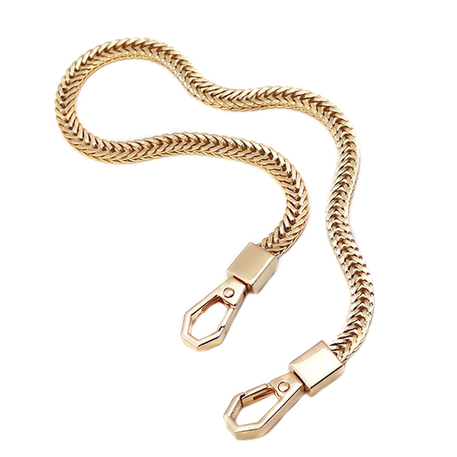 

Цепочка из змеиной кости, золото/серебро/черный, сменный ремешок для сумки, металлические плечевые ремни, аксессуары для сумок через плечо, цепочка для сумок 40 золотой