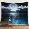 Cosmos Galaxy Beautiful Earth Moon Night Sky Print Tapestry Wall Hanging Decoration Cloth Bohemian Hippie Tapestry