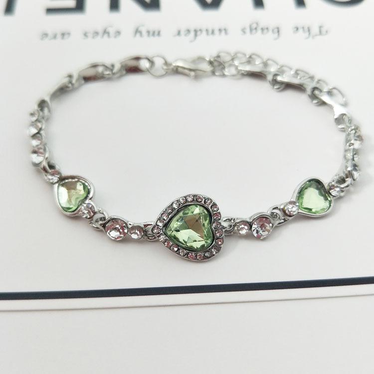 Strass Schmetterling Pfirsich Armband