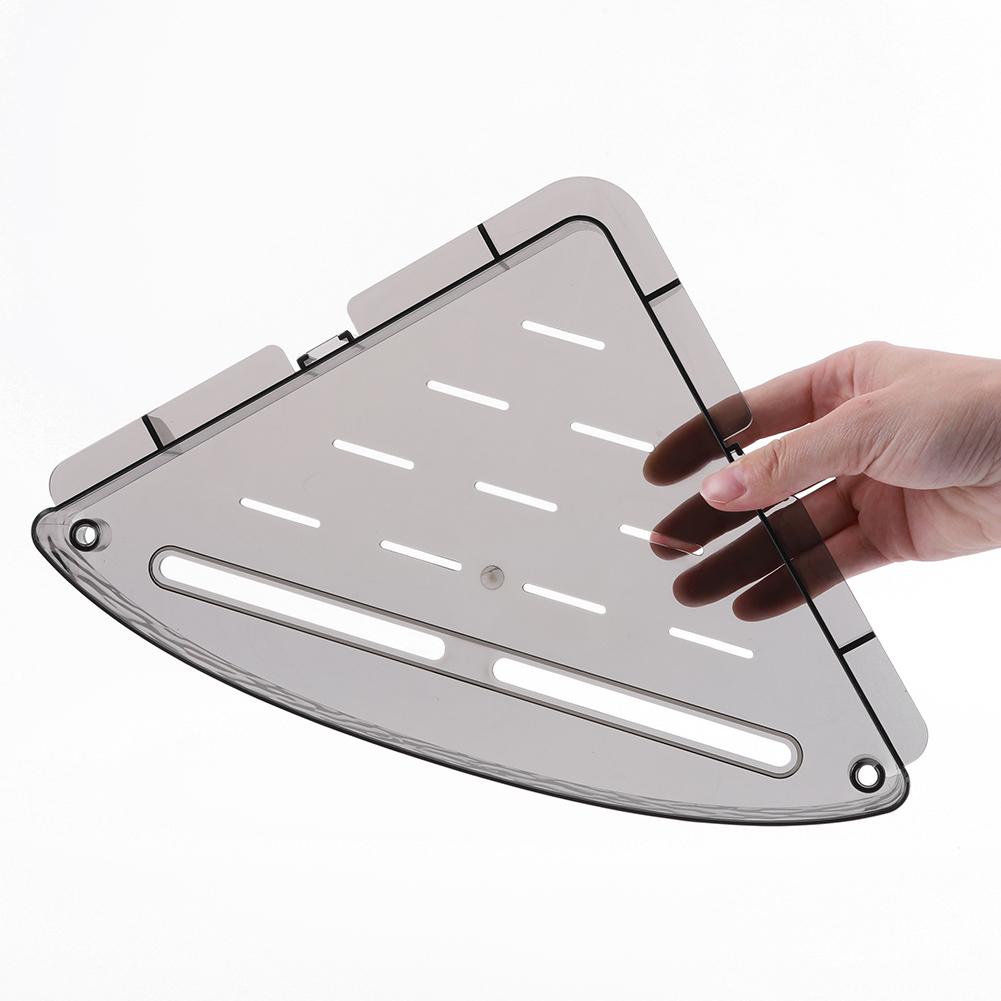 Adhesive Bathroom Shower Organizer with 4 Hooks Detachable Shower Self Bathroom Shower Shelf Storage Basket for Bathroom Storage