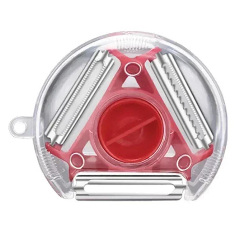 Hot 3 in 1 Peeler Set Slicer Shredder Peeler Julienne Cutter Multi Peel Blade Zesters Grater Kitchen Tool Accessory