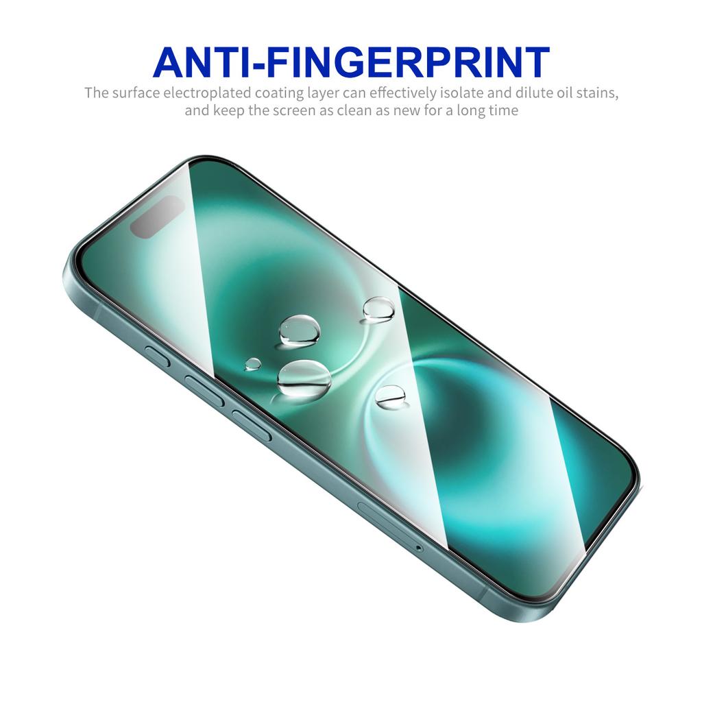 For iPhone 16 Plus HD Clear Film ENKAY HAT PRINCE Tempered Glass Screen Protector with Installation Tool