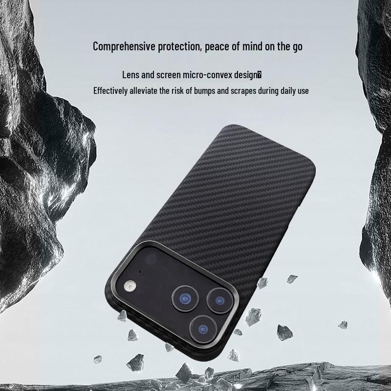 Apple 17 Pro Magnetische Kevlar Handyhülle - Aramidfaser iPhone 17 Air Schutzhülle
