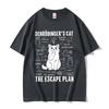 Schrodinger Cat Lovers Funny Meme Tshirt Summer Unisex Women Casual Cotton Vintage Streetwear Unisex Oversized Short Sleeve Tees