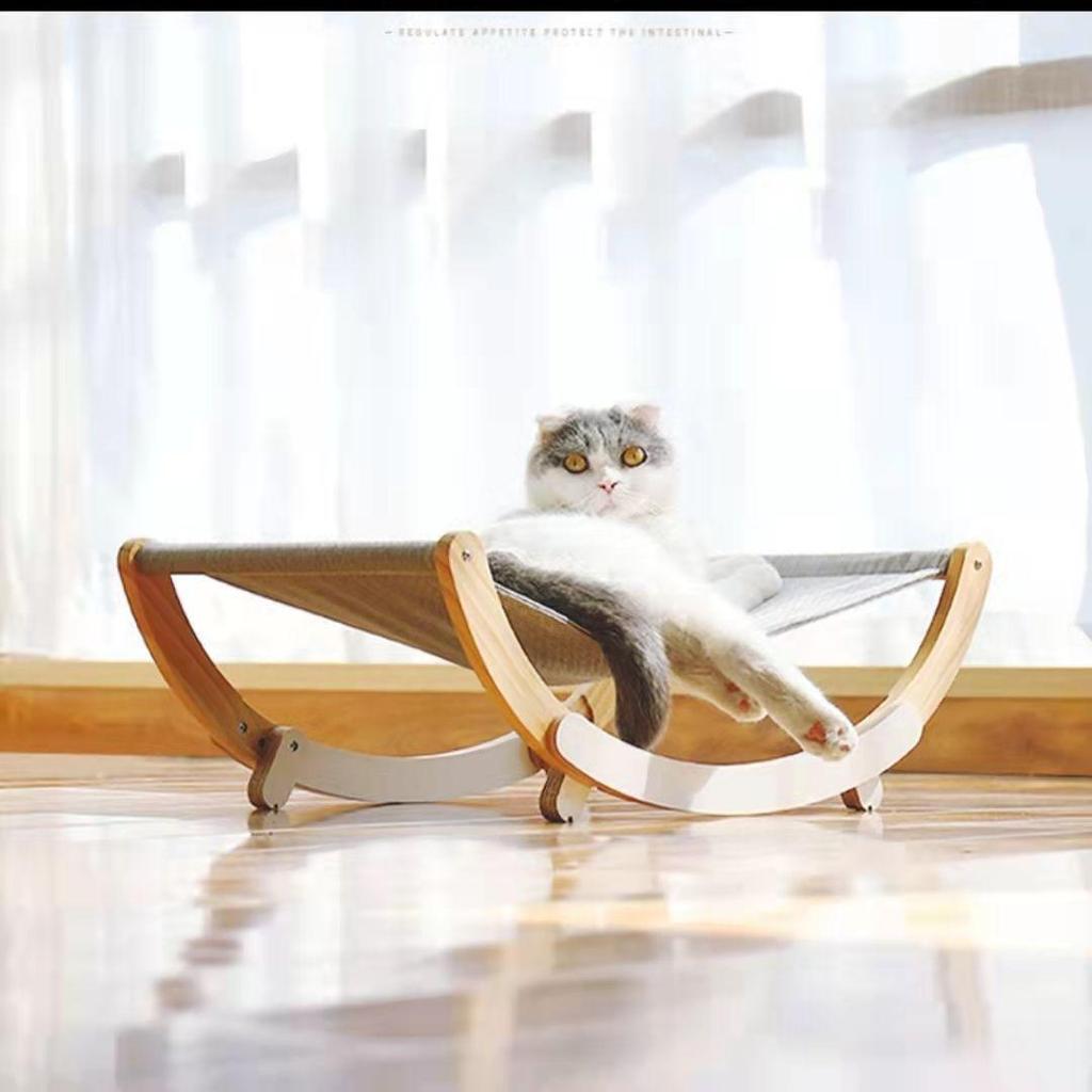 Universal Washable Cat Bed with Scratching Board and Toy Hammock
