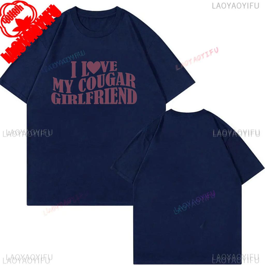 My Girlfriend Is Hotter Than You Cotton Shirt Fun Boyfriend Tops Gift for Valentines Aesthetic Tee Summer Streetwear Men Tshirt