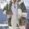 Women's Autumn/Winter Bestseller: Multi-color Plush Hooded Jacket