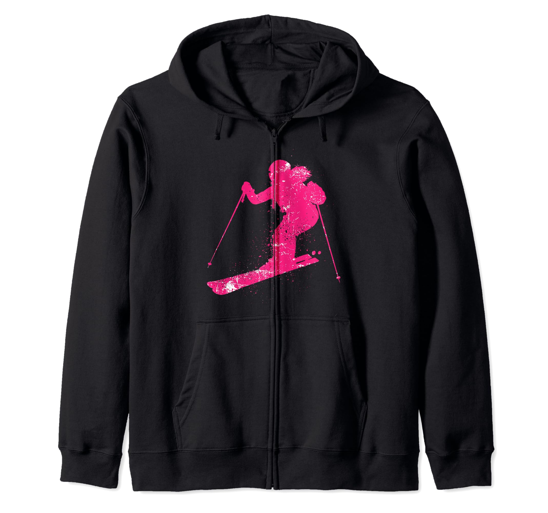 

Retro Ski Gloves, Mountain Ski Instructor, Skier, Girls Zip-Up Hoodie