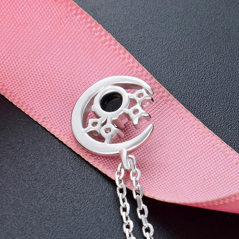 Lindon 925 Sterling Silver Classic Women Necklace Pendant Zircon Fashion Gift