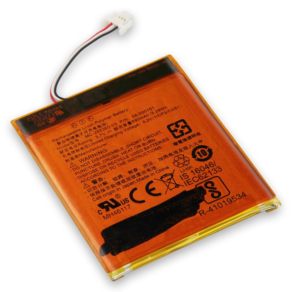 Rechargeable Lithium Battery For Amazon Kindle Paperwhite Kindle 7 8 MC-265360-03 E-Reader Battery 890mAh