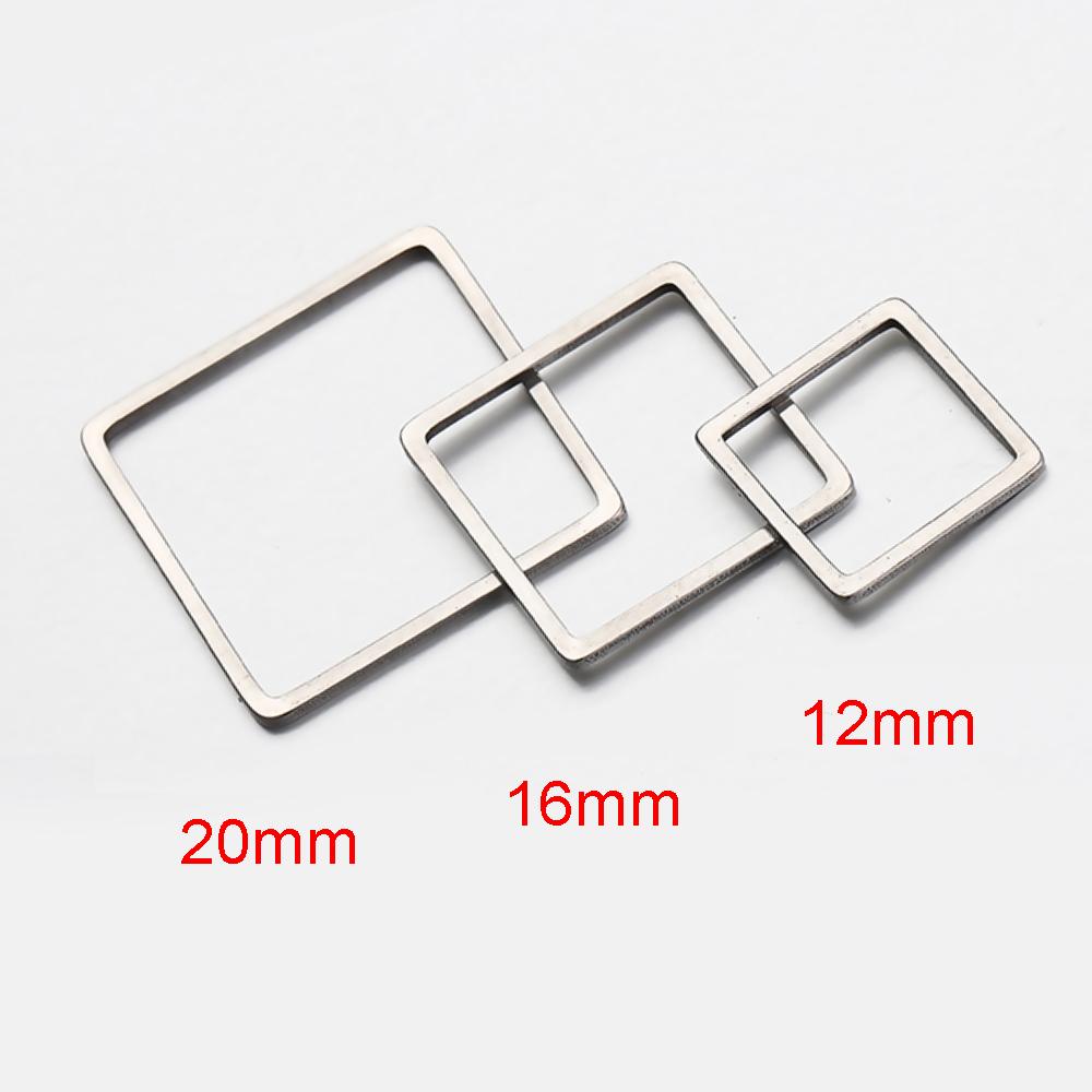 20pcs Stainless Steel Frames Charms DIY Resin Earring Pendants Base Geometry Hexagon Blank Bezel for Jewelry Making DIY Findings