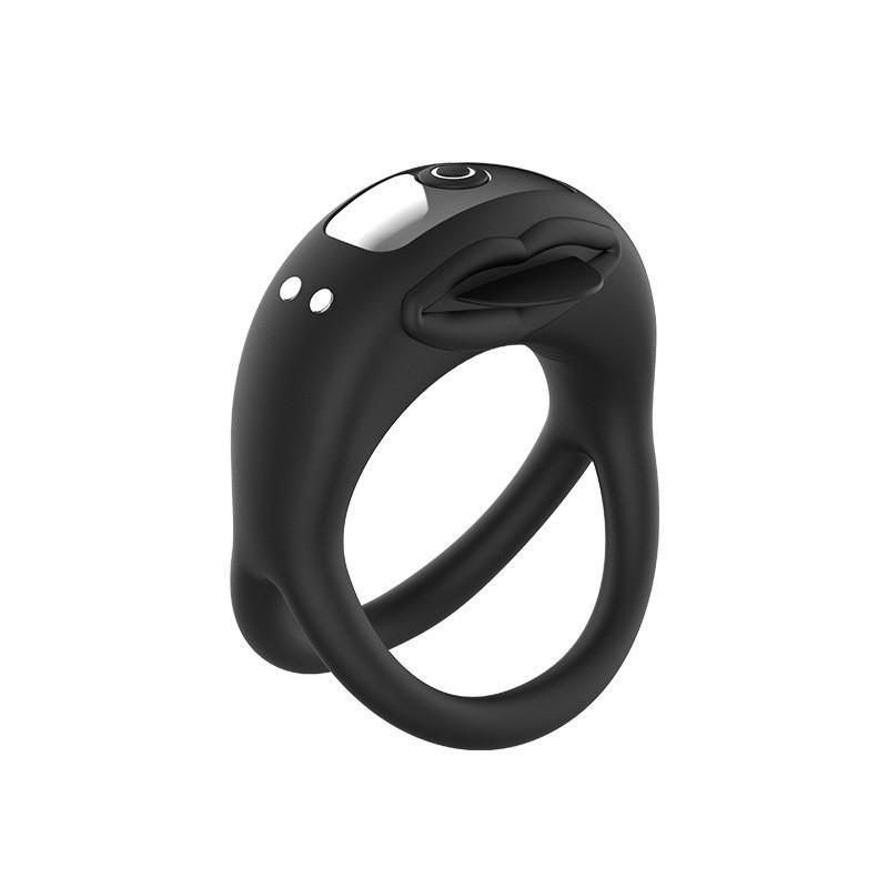 Silicone Rechargeable Vibration Cock Ring with Remote Control for Enhanced Male Performance